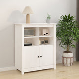 vidaXL Buffet Blanc 83x41,5x100 cm Bois massif de pin (plusieurs options disponibles)