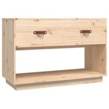 vidaXL Meuble TV Noir 90x40x60 cm Bois de pin massif