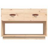 vidaXL Meuble TV Noir 90x40x60 cm Bois de pin massif