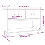 vidaXL Meuble TV Noir 90x40x60 cm Bois de pin massif