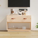 vidaXL Meuble TV Noir 90x40x60 cm Bois de pin massif