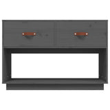 vidaXL Meuble TV Noir 90x40x60 cm Bois de pin massif