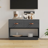 vidaXL Meuble TV Noir 90x40x60 cm Bois de pin massif