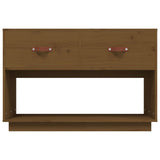 vidaXL Meuble TV Noir 90x40x60 cm Bois de pin massif