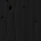 vidaXL Meuble TV Noir 90x40x60 cm Bois de pin massif