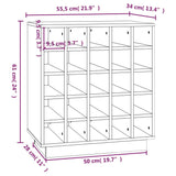 vidaXL Armoire à vin Marron miel 55,5x34x61 cm Bois de pin massif