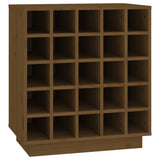 vidaXL Armoire à vin Marron miel 55,5x34x61 cm Bois de pin massif