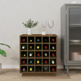 vidaXL Armoire à vin Marron miel 55,5x34x61 cm Bois de pin massif