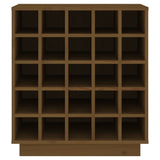 vidaXL Armoire à vin Marron miel 55,5x34x61 cm Bois de pin massif