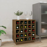 vidaXL Armoire à vin Marron miel 55,5x34x61 cm Bois de pin massif
