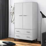 vidaXL Garde-robe avec pieds en métal Blanc 90x55x172,5 cm Bois OSLO (plusieurs options disponibles)