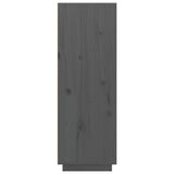 vidaXL Buffet haut Noir 60x40x116,5 cm Bois massif de pin