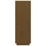 vidaXL Buffet haut Noir 60x40x116,5 cm Bois massif de pin
