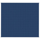 vidaXL Couverture lestée Bleu 200x225 cm 9 kg Tissu