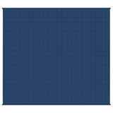 vidaXL Couverture lestée Bleu 220x235 cm 15 kg Tissu