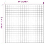vidaXL Couverture lestée Crème clair 200x200 cm 13 kg Tissu