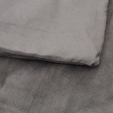 vidaXL Couverture lestée avec housse Gris 200x230 cm 13 kg Tissu