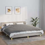 vidaXL Couverture lestée avec housse Gris 200x230 cm 13 kg Tissu