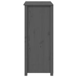 vidaXL Buffet Gris 83x41,5x100 cm Bois massif de pin