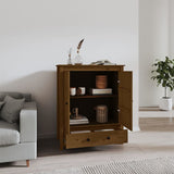 vidaXL Buffet Gris 83x41,5x100 cm Bois massif de pin