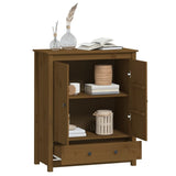 vidaXL Buffet Gris 83x41,5x100 cm Bois massif de pin