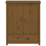 vidaXL Buffet Gris 83x41,5x100 cm Bois massif de pin