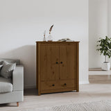vidaXL Buffet Gris 83x41,5x100 cm Bois massif de pin