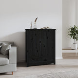 vidaXL Buffet Gris 83x41,5x100 cm Bois massif de pin