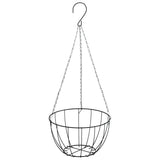 vidaXL Jardinières suspendues 4 pcs avec doublure coco Noir Ø 40x63 cm