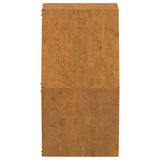 vidaXL Jardinières murales 2 pcs Rouillé Acier corten 30x10x25 cm