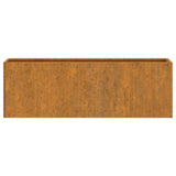 vidaXL Jardinières murales 2 pcs Rouillé Acier corten 53x10x17 cm