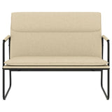 vidaXL Banc Crème 100x64x80 cm Tissu