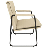 vidaXL Banc Crème 100x64x80 cm Tissu