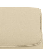 vidaXL Banc Crème 100x64x80 cm Tissu