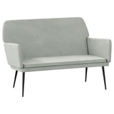 vidaXL Banc Gris foncé 108x79x79 cm Velours