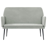 vidaXL Banc Gris foncé 108x79x79 cm Velours