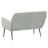 vidaXL Banc Gris foncé 108x79x79 cm Velours
