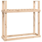 vidaXL Support pour bois de chauffage Blanc 110x35x108,5cm Bois de pin