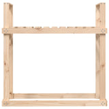 vidaXL Support pour bois de chauffage Blanc 110x35x108,5cm Bois de pin