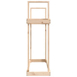 vidaXL Support pour bois de chauffage Blanc 110x35x108,5cm Bois de pin