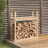 vidaXL Support pour bois de chauffage Blanc 110x35x108,5cm Bois de pin