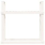 vidaXL Support pour bois de chauffage Blanc 110x35x108,5cm Bois de pin