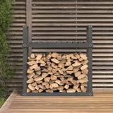 vidaXL Support pour bois de chauffage Blanc 110x35x108,5cm Bois de pin