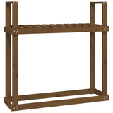 vidaXL Support pour bois de chauffage Blanc 110x35x108,5cm Bois de pin
