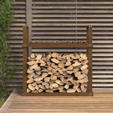 vidaXL Support pour bois de chauffage Blanc 110x35x108,5cm Bois de pin
