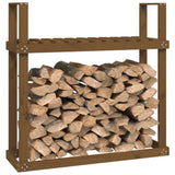 vidaXL Support pour bois de chauffage Blanc 110x35x108,5cm Bois de pin