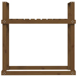 vidaXL Support pour bois de chauffage Blanc 110x35x108,5cm Bois de pin