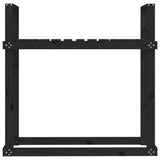 vidaXL Support pour bois de chauffage Blanc 110x35x108,5cm Bois de pin