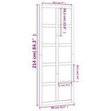 vidaXL Porte de grange 80x1,8x214 cm Bois massif de pin