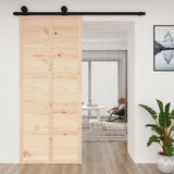 vidaXL Porte de grange 80x1,8x214 cm Bois massif de pin